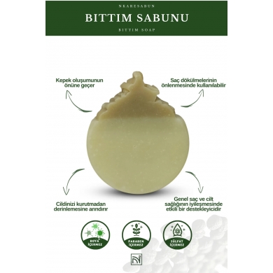 Siirt Bıttım (Menengiç) sabunu 100 gr--Terenbinth soap