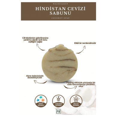 Hindistan cevizi sabunu 100 gr--Coconut soap